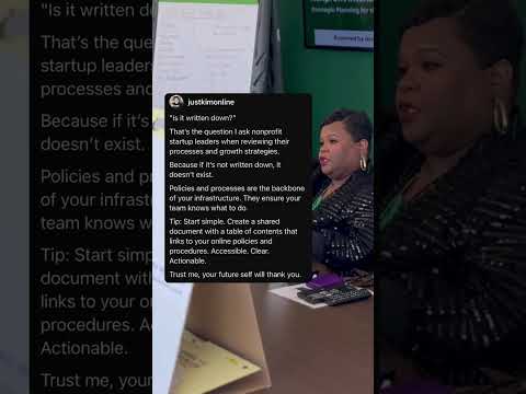 Nonprofit Capacity LabWhy Writing It Down Changes Everything!​Nonprofit Capacity Lab